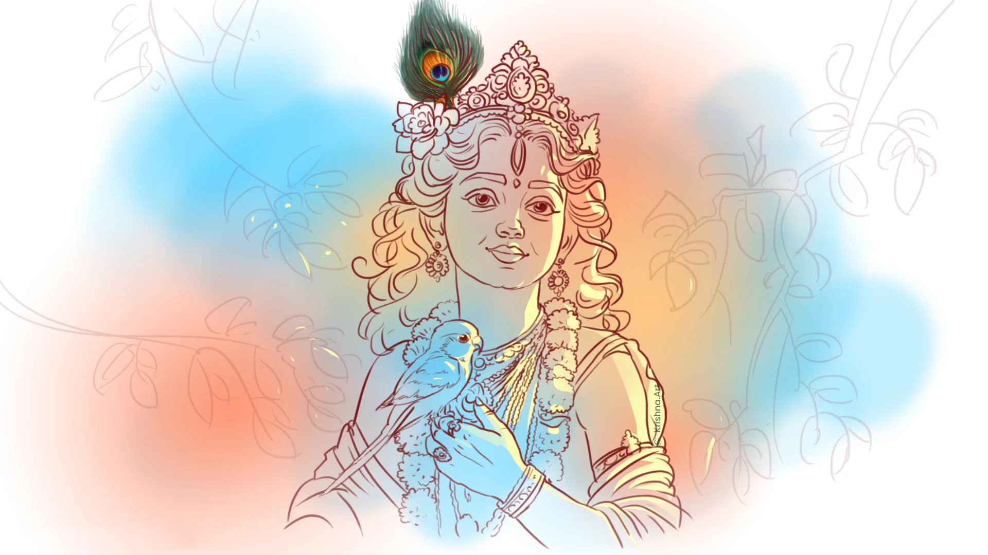 Krishna Art Process
